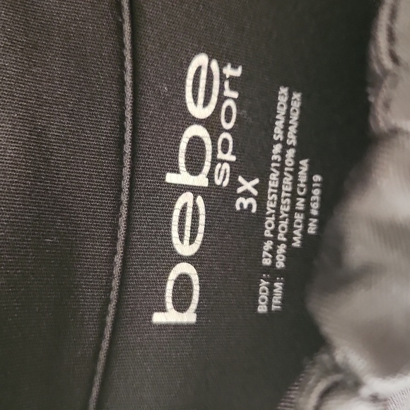 EUC! Bebe Black Stretch zip Up Jacket - Picture 6 of 9